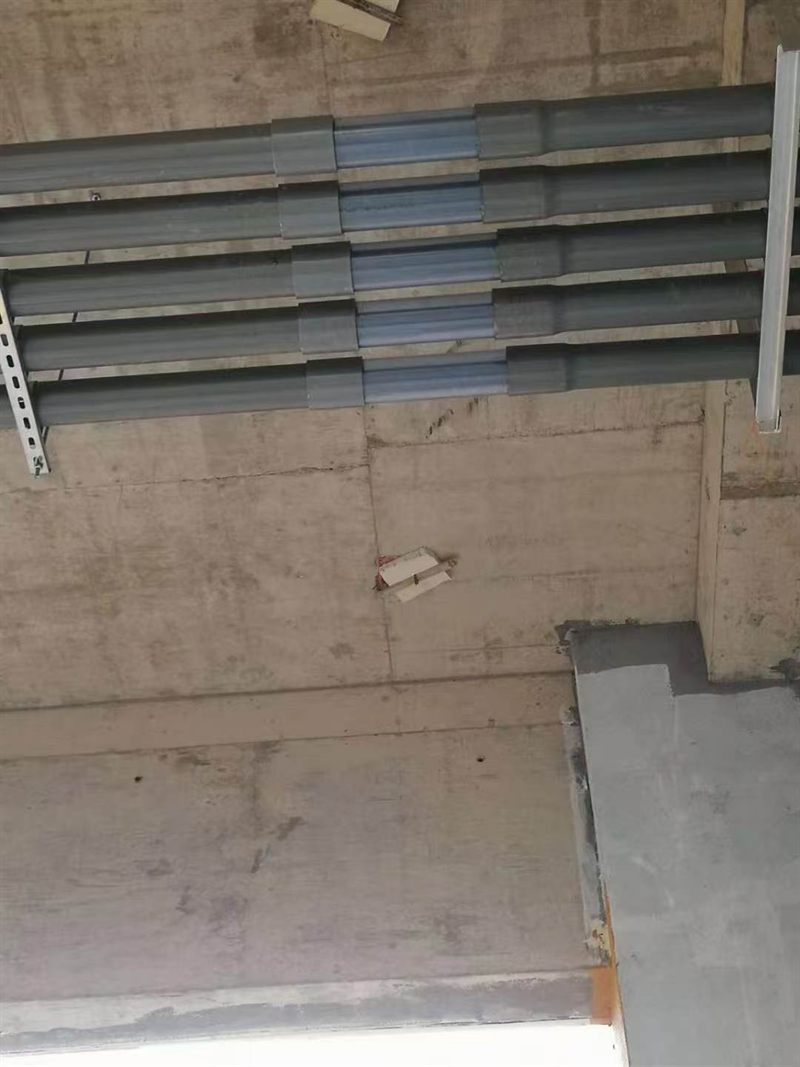 PVC管道施工现场